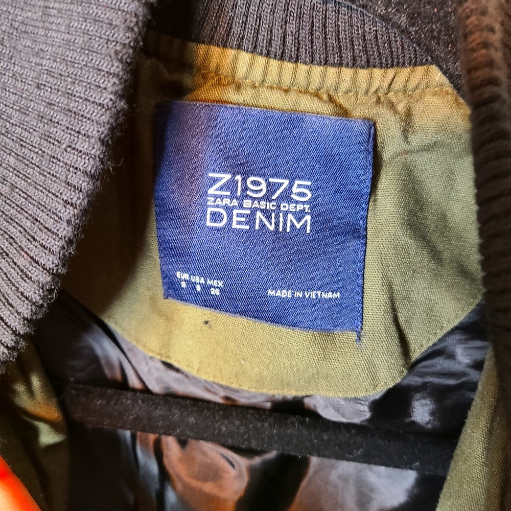 Zara Z1975 Denim in Olive Green